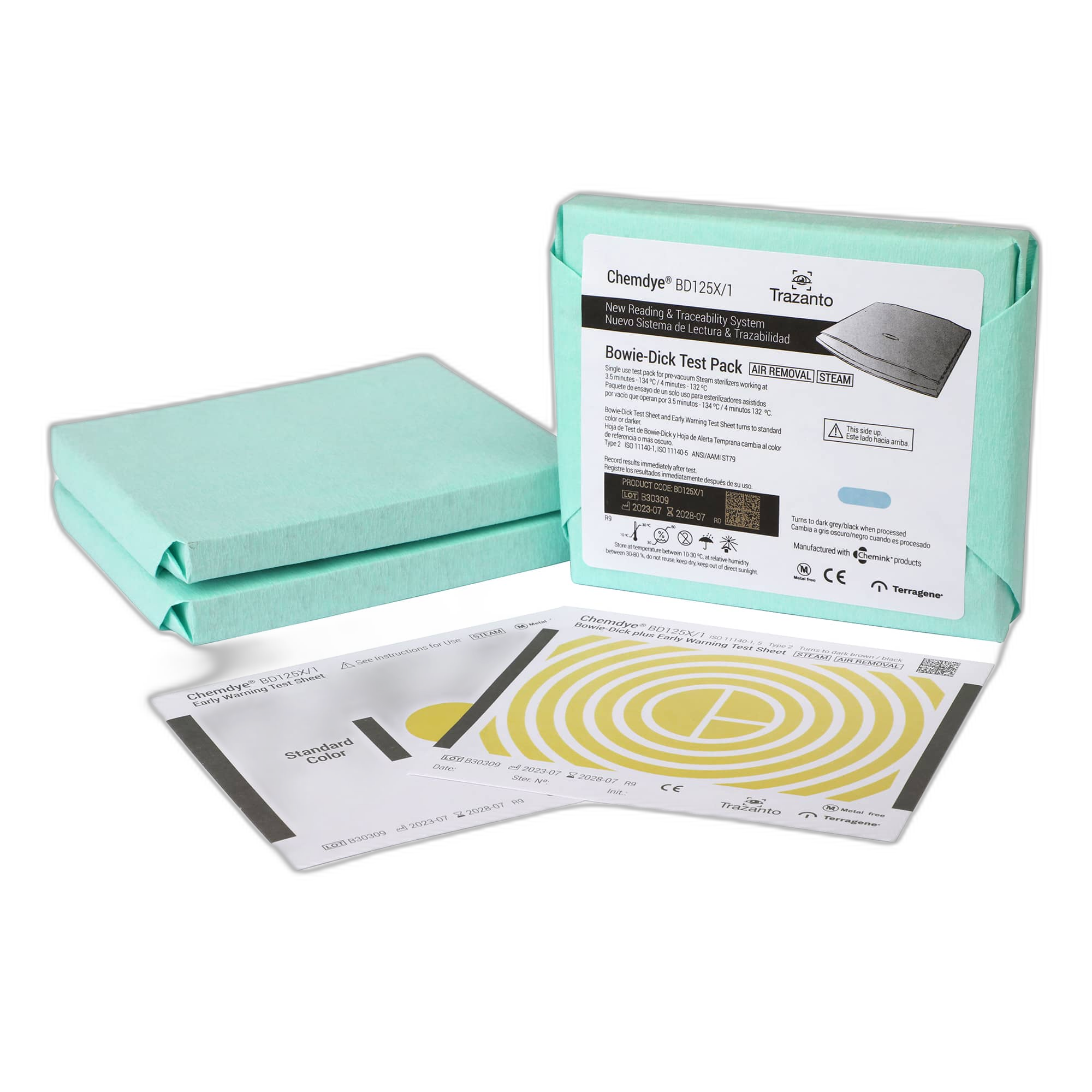 BD125X — Indicador biológico para vapor de agua